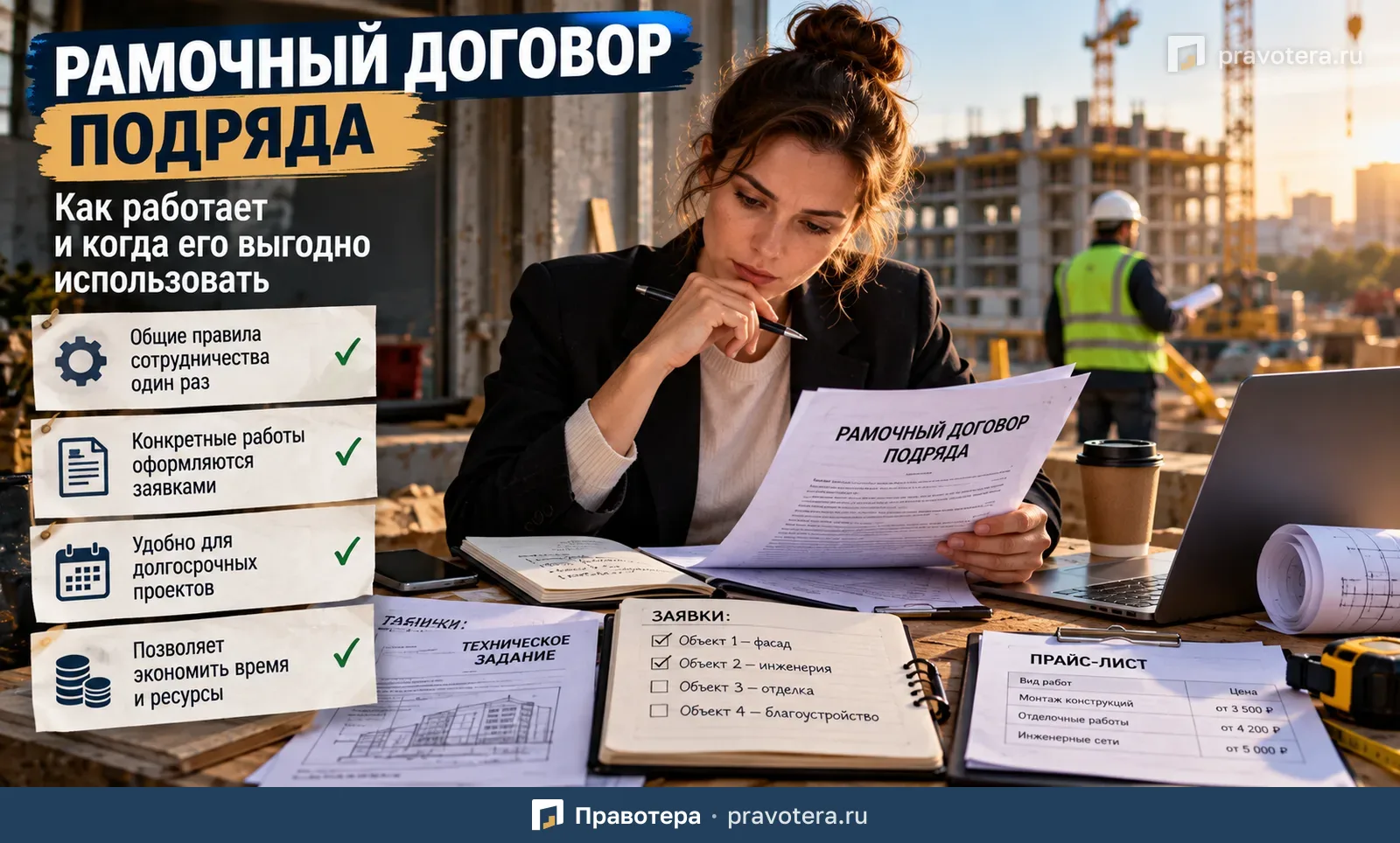 Рамочный договор подряда: как работает и когда его удобно использовать