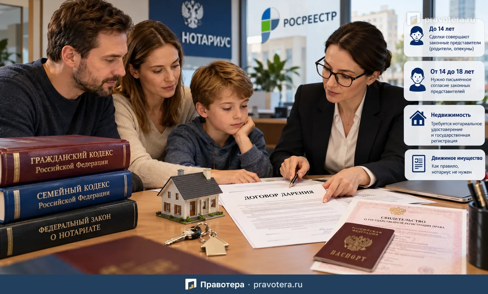 Дарение имущества несовершеннолетнему: что важно знать родителям и дарителям
