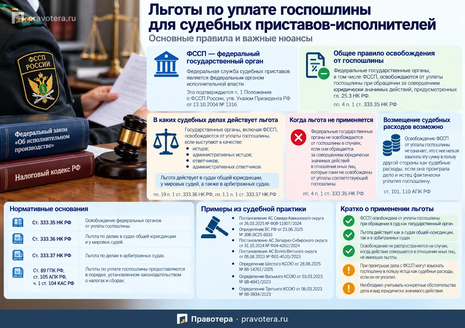 Когда ФССП и судебные приставы не платят госпошлину