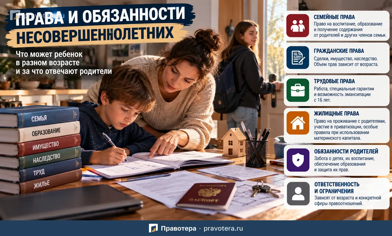 Права и обязанности несовершеннолетних: что может ребенок в разном возрасте