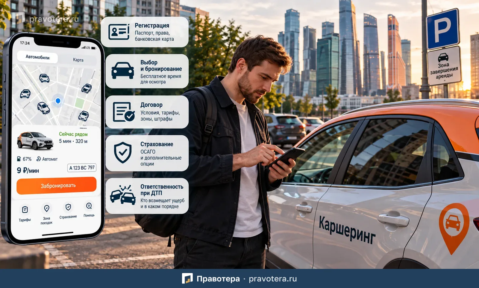 Каршеринг: как пользоваться автомобилем, заключить договор и не получить лишние штрафы