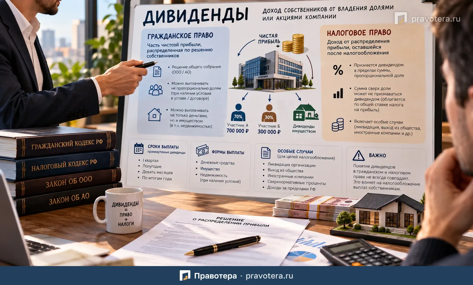 Что такое дивиденды и чем они отличаются в налоговом и гражданском праве