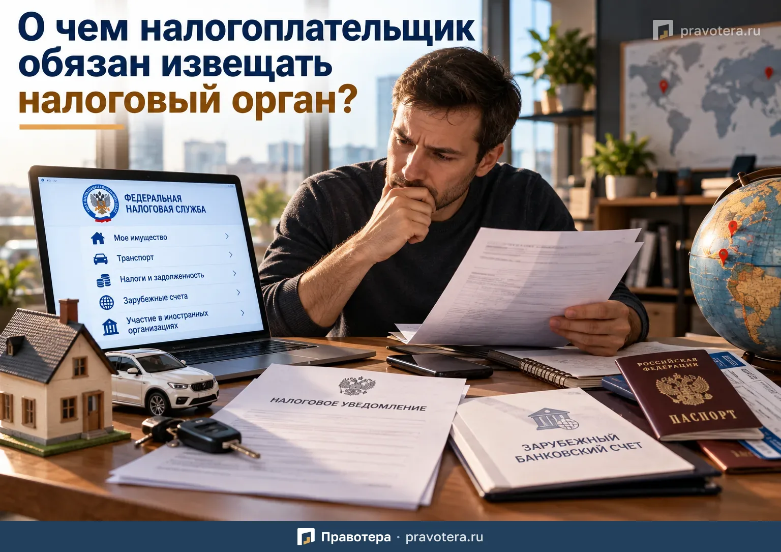 О чем физическое лицо обязано сообщать налоговой